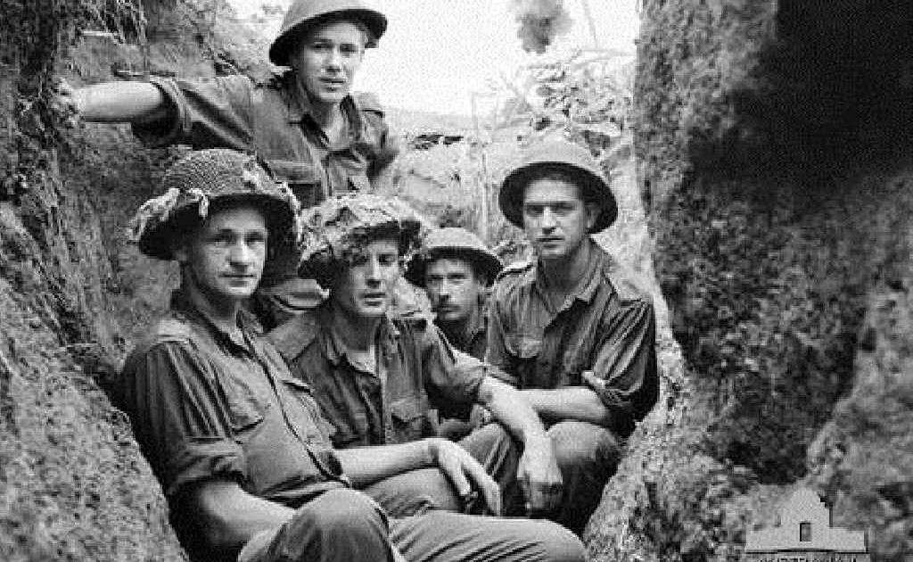 Majon’ni, Korea June 9, 1953, men of C Coy 2 RAR in the trenches on The Hook. Majon’ni, Korea June 9, 1953, men of C Coy 2 RAR in the trenches on The Hook.